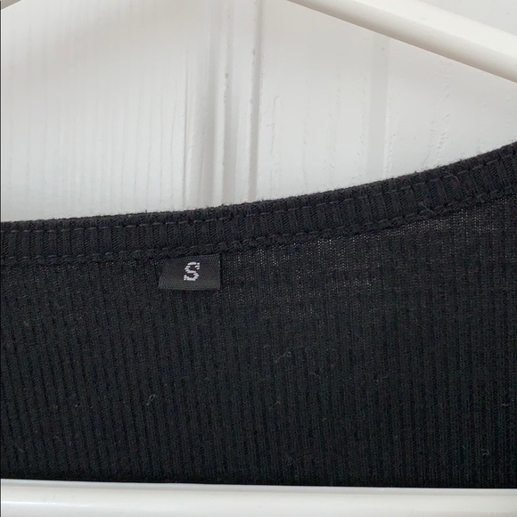 Black Criss Cross Long Sleeve Top - Picture 3 of 7